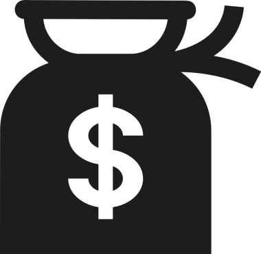 Web ve Grafiksel Tasarım için Minimalist Torba Simgesi Tasarım Biçimi Siyah ve Beyaz PNG