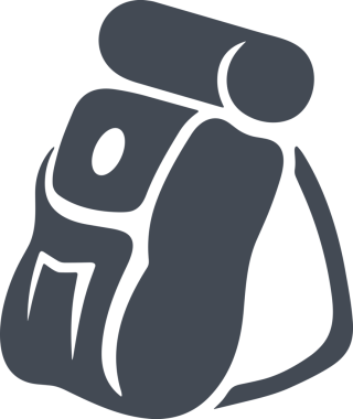 Web ve Grafiksel Tasarım için Minimalist Torba Simgesi Tasarım Biçimi Siyah ve Beyaz PNG