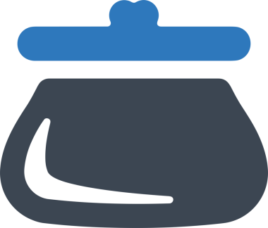 Web ve Grafiksel Tasarım için Minimalist Torba Simgesi Tasarım Biçimi Siyah ve Beyaz PNG