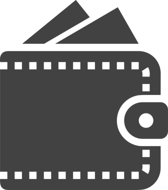 Web ve Grafiksel Tasarım için Minimalist Torba Simgesi Tasarım Biçimi Siyah ve Beyaz PNG