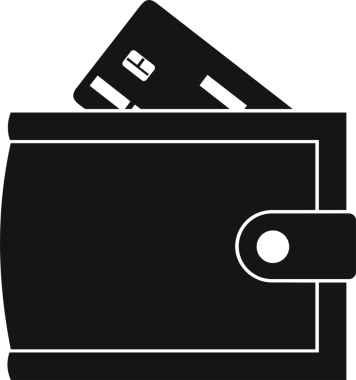 Web ve Grafiksel Tasarım için Minimalist Torba Simgesi Tasarım Biçimi Siyah ve Beyaz PNG