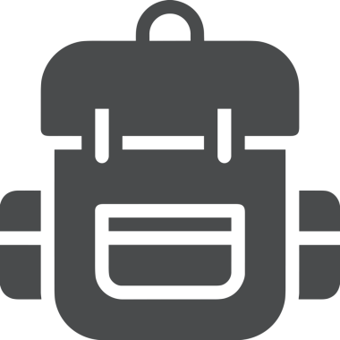 Web ve Grafiksel Tasarım için Minimalist Torba Simgesi Tasarım Biçimi Siyah ve Beyaz PNG