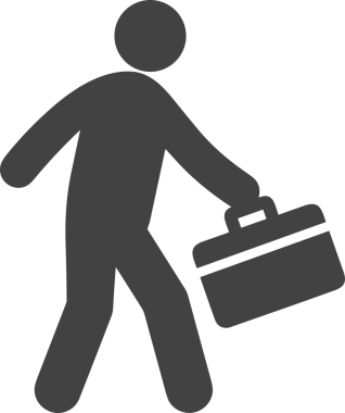 Web ve Grafiksel Tasarım için Minimalist Torba Simgesi Tasarım Biçimi Siyah ve Beyaz PNG