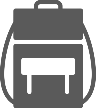 Web ve Grafiksel Tasarım için Minimalist Torba Simgesi Tasarım Biçimi Siyah ve Beyaz PNG