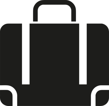 Web ve Grafiksel Tasarım için Minimalist Torba Simgesi Tasarım Biçimi Siyah ve Beyaz PNG