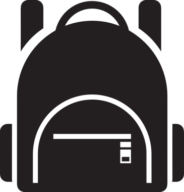 Web ve Grafiksel Tasarım için Minimalist Torba Simgesi Tasarım Biçimi Siyah ve Beyaz PNG