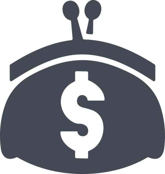 Web ve Grafiksel Tasarım için Minimalist Torba Simgesi Tasarım Biçimi Siyah ve Beyaz PNG