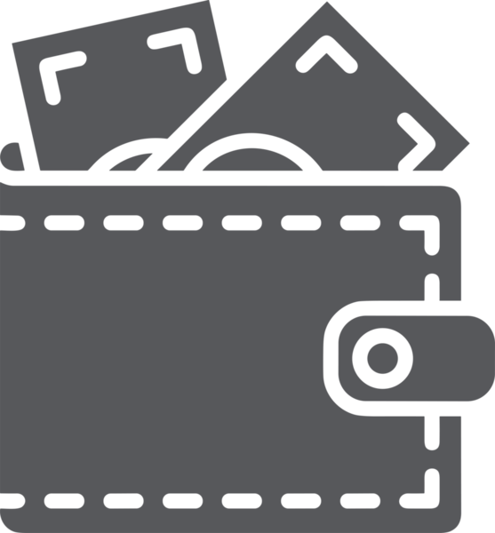 Web ve Grafiksel Tasarım için Minimalist Torba Simgesi Tasarım Biçimi Siyah ve Beyaz PNG