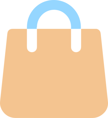 Web ve Grafiksel Tasarım için Minimalist Torba Simgesi Tasarım Biçimi Siyah ve Beyaz PNG