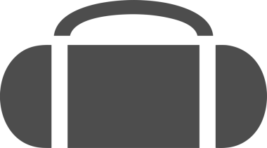 Web ve Grafiksel Tasarım için Minimalist Torba Simgesi Tasarım Biçimi Siyah ve Beyaz PNG