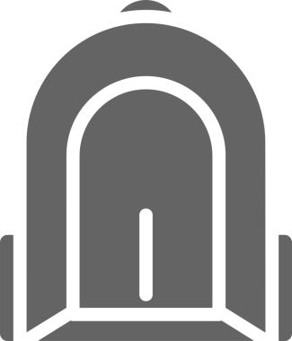 Web ve Grafiksel Tasarım için Minimalist Torba Simgesi Tasarım Biçimi Siyah ve Beyaz PNG