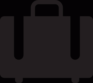 Web ve Grafiksel Tasarım için Minimalist Torba Simgesi Tasarım Biçimi Siyah ve Beyaz PNG