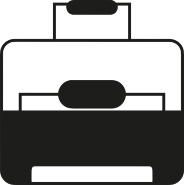 Web ve Grafiksel Tasarım için Minimalist Torba Simgesi Tasarım Biçimi Siyah ve Beyaz PNG