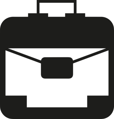 Web ve Grafiksel Tasarım için Minimalist Torba Simgesi Tasarım Biçimi Siyah ve Beyaz PNG