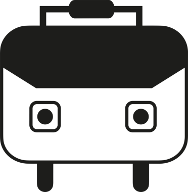 Web ve Grafiksel Tasarım için Minimalist Torba Simgesi Tasarım Biçimi Siyah ve Beyaz PNG