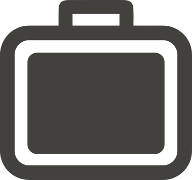 Web ve Grafiksel Tasarım için Minimalist Torba Simgesi Tasarım Biçimi Siyah ve Beyaz PNG