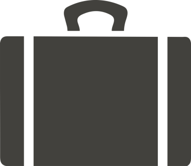 Web ve Grafiksel Tasarım için Minimalist Torba Simgesi Tasarım Biçimi Siyah ve Beyaz PNG