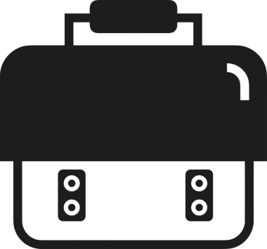 Web ve Grafiksel Tasarım için Minimalist Torba Simgesi Tasarım Biçimi Siyah ve Beyaz PNG