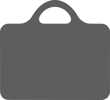 Web ve Grafiksel Tasarım için Minimalist Torba Simgesi Tasarım Biçimi Siyah ve Beyaz PNG