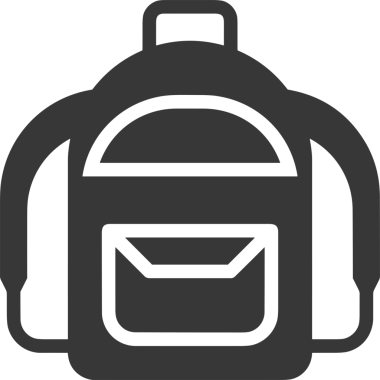 Web ve Grafiksel Tasarım için Minimalist Torba Simgesi Tasarım Biçimi Siyah ve Beyaz PNG