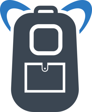 Web ve Grafiksel Tasarım için Minimalist Torba Simgesi Tasarım Biçimi Siyah ve Beyaz PNG