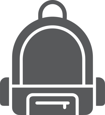 Web ve Grafiksel Tasarım için Minimalist Torba Simgesi Tasarım Biçimi Siyah ve Beyaz PNG