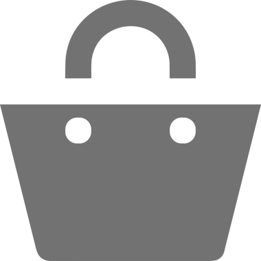 Web ve Grafiksel Tasarım için Minimalist Torba Simgesi Tasarım Biçimi Siyah ve Beyaz PNG