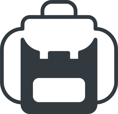 Web ve Grafiksel Tasarım için Minimalist Torba Simgesi Tasarım Biçimi Siyah ve Beyaz PNG