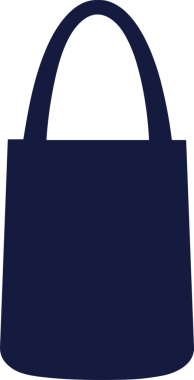 Web ve Grafiksel Tasarım için Minimalist Torba Simgesi Tasarım Biçimi Siyah ve Beyaz PNG