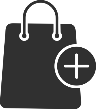 Web ve Grafiksel Tasarım için Minimalist Torba Simgesi Tasarım Biçimi Siyah ve Beyaz PNG