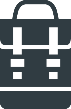 Web ve Grafiksel Tasarım için Minimalist Torba Simgesi Tasarım Biçimi Siyah ve Beyaz PNG