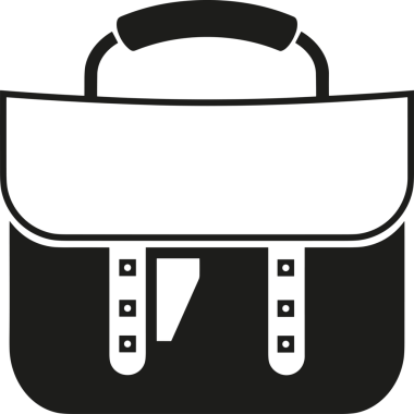 Web ve Grafiksel Tasarım için Minimalist Torba Simgesi Tasarım Biçimi Siyah ve Beyaz PNG