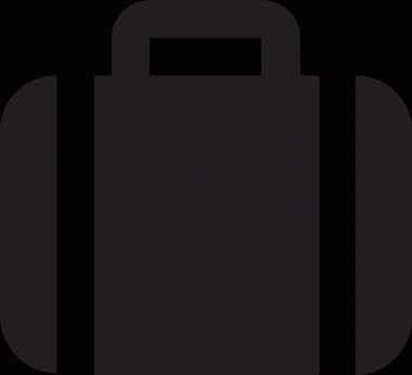 Web ve Grafiksel Tasarım için Minimalist Torba Simgesi Tasarım Biçimi Siyah ve Beyaz PNG