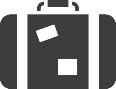 Web ve Grafiksel Tasarım için Minimalist Torba Simgesi Tasarım Biçimi Siyah ve Beyaz PNG