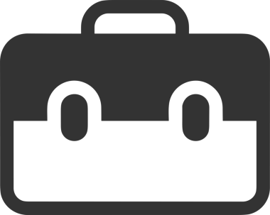 Web ve Grafiksel Tasarım için Minimalist Torba Simgesi Tasarım Biçimi Siyah ve Beyaz PNG