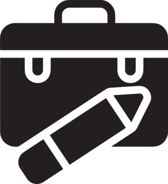 Web ve Grafiksel Tasarım için Minimalist Torba Simgesi Tasarım Biçimi Siyah ve Beyaz PNG