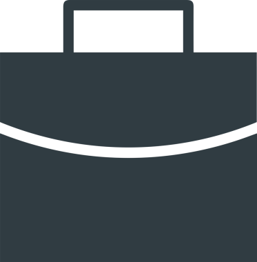 Web ve Grafiksel Tasarım için Minimalist Torba Simgesi Tasarım Biçimi Siyah ve Beyaz PNG