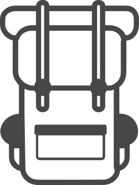 Web ve Grafiksel Tasarım için Minimalist Torba Simgesi Tasarım Biçimi Siyah ve Beyaz PNG