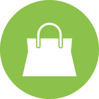 Web ve Grafiksel Tasarım için Minimalist Torba Simgesi Tasarım Biçimi Siyah ve Beyaz PNG