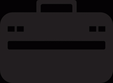 Web ve Grafiksel Tasarım için Minimalist Torba Simgesi Tasarım Biçimi Siyah ve Beyaz PNG