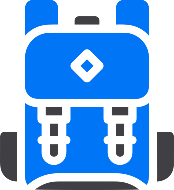 Web ve Grafiksel Tasarım için Minimalist Torba Simgesi Tasarım Biçimi Siyah ve Beyaz PNG