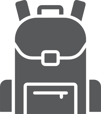 Web ve Grafiksel Tasarım için Minimalist Torba Simgesi Tasarım Biçimi Siyah ve Beyaz PNG