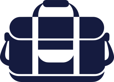 Web ve Grafiksel Tasarım için Minimalist Torba Simgesi Tasarım Biçimi Siyah ve Beyaz PNG