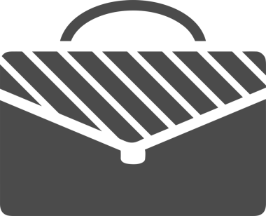 Web ve Grafiksel Tasarım için Minimalist Torba Simgesi Tasarım Biçimi Siyah ve Beyaz PNG