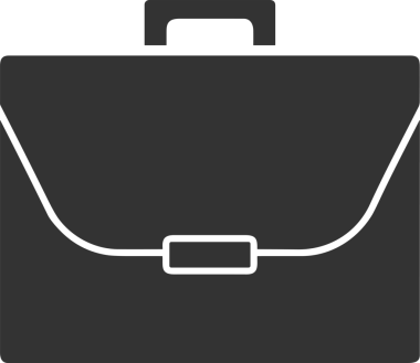 Web ve Grafiksel Tasarım için Minimalist Torba Simgesi Tasarım Biçimi Siyah ve Beyaz PNG