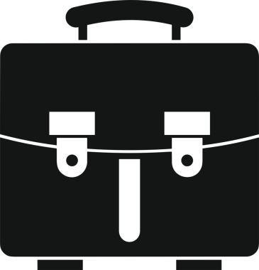 Web ve Grafiksel Tasarım için Minimalist Torba Simgesi Tasarım Biçimi Siyah ve Beyaz PNG