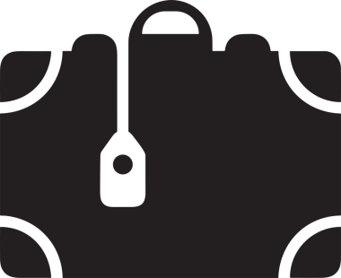 Web ve Grafiksel Tasarım için Minimalist Torba Simgesi Tasarım Biçimi Siyah ve Beyaz PNG