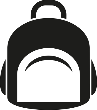 Web ve Grafiksel Tasarım için Minimalist Torba Simgesi Tasarım Biçimi Siyah ve Beyaz PNG