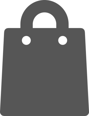 Web ve Grafiksel Tasarım için Minimalist Torba Simgesi Tasarım Biçimi Siyah ve Beyaz PNG