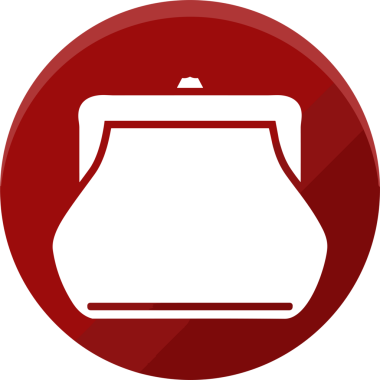 Web ve Grafiksel Tasarım için Minimalist Torba Simgesi Tasarım Biçimi Siyah ve Beyaz PNG